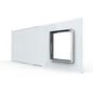 Weiße Glasblende für 2 2-fache Touch-Schalter + Modul