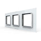 Weiße Glasblende für drei Livolo Module