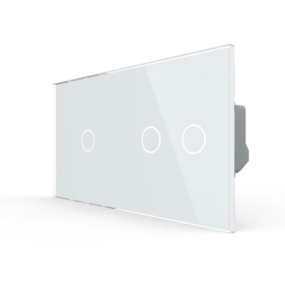 LIVOLO Glas Touch Lichtschalter + Serienschalter in Weiß
