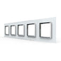 Weiße Glasblende für 5 Livolo Module