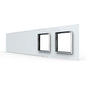 Weiße Glasblende für 3 1-fache Touch-Schalter + 2 Module