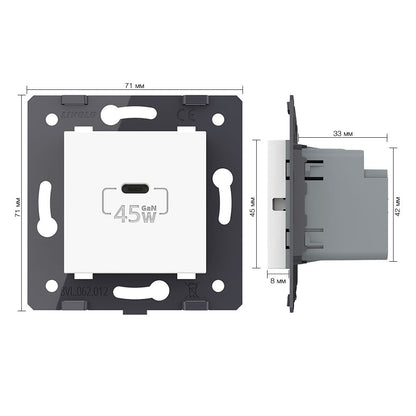 Livolo Schnell-Lademodul USB-C 45W