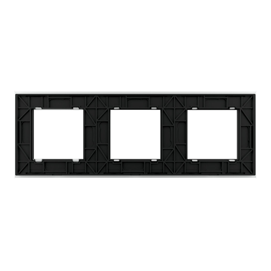 Weiße Glasblende für drei Livolo Module