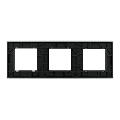 Weiße Glasblende für drei Livolo Module