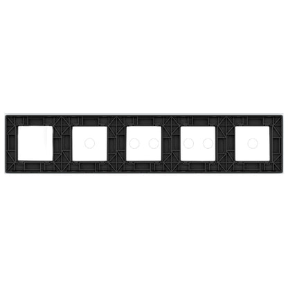 Weiße Glasblende für 2 1-fache + 2 2-fache Touch-Schalter + 1 Modul
