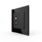 Livolo einfaches, schwarzes Audio-Modul mit Glasrahmen
