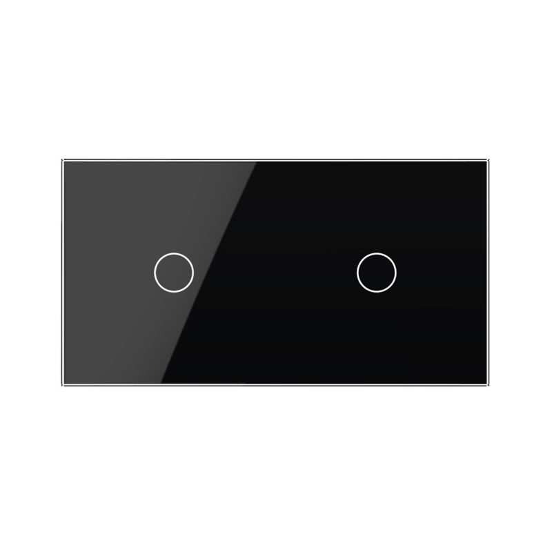 LIVOLO Touch EC Lichtschalter + Dimmer Glas Schwarz