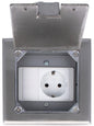 Bodentank 1-fach versenkbar (Steckdose VDE + 1/2 Blind-Blende)