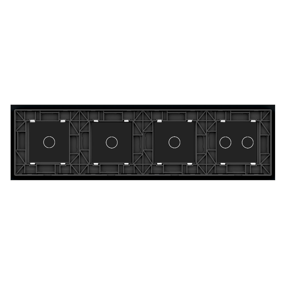Livolo Glasblende für 4 Touchschalter schwarz