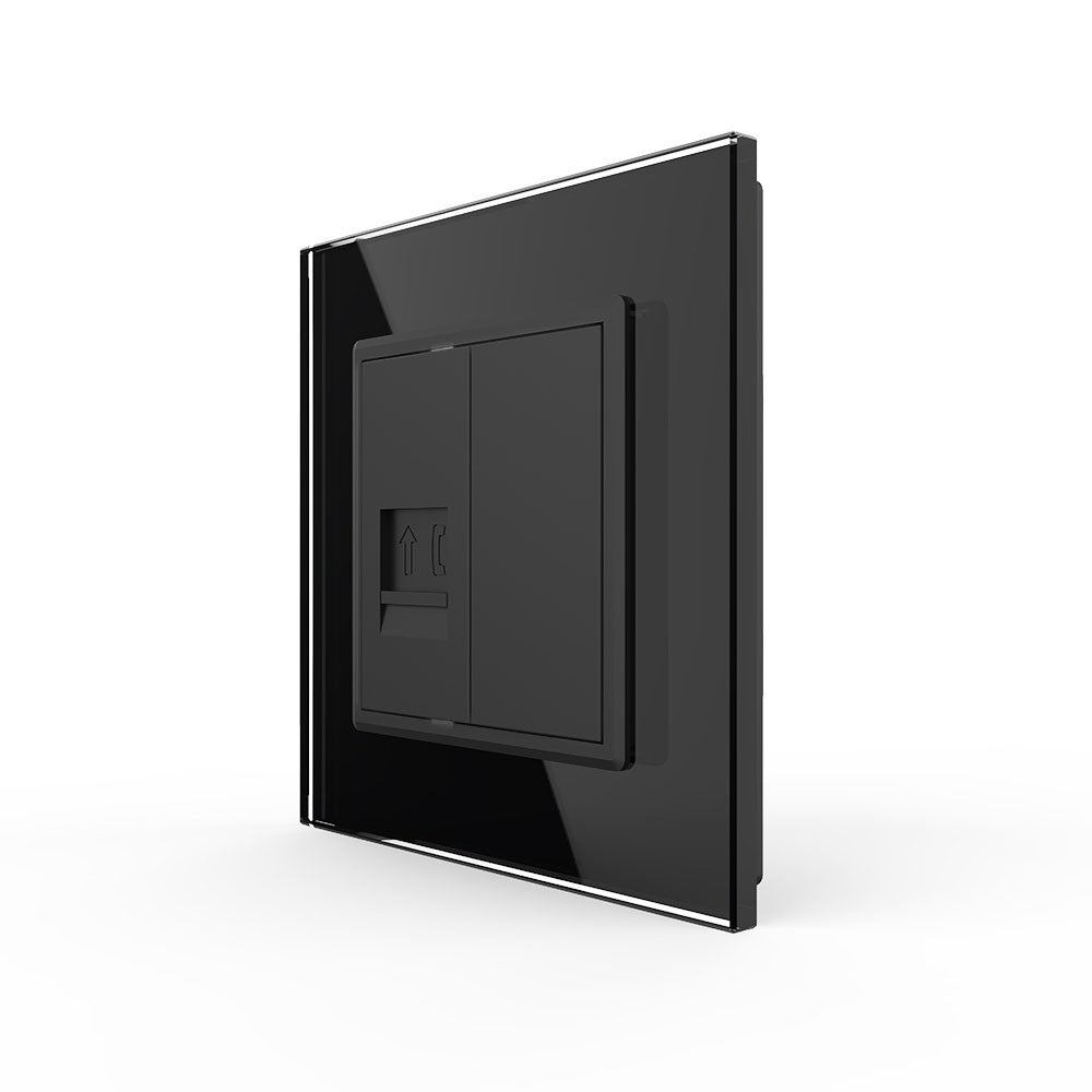 Livolo einfaches, schwarzes Telefon-Modul mit Glasrahmen