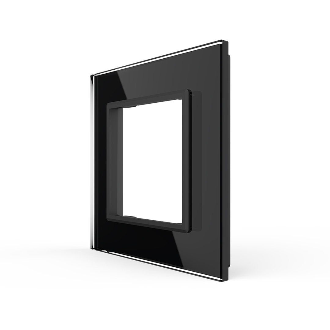 Schwarze Glasblende für ein Modul