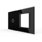 Schwarze Glasblend für einen Touch-Schalter + ein Modul