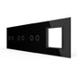 LIVOLO Glasblende für Touch Lichtschalter + Wandsteckdosen in Schwarz