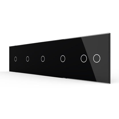 Livolo Glasblende für 5 Touchschalter schwarz