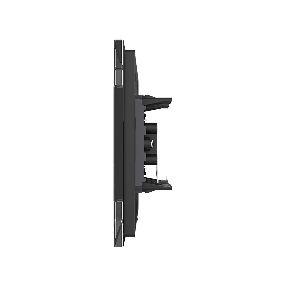 Livolo zweifaches, schwarzes Audio-Modul mit Glasrahmen