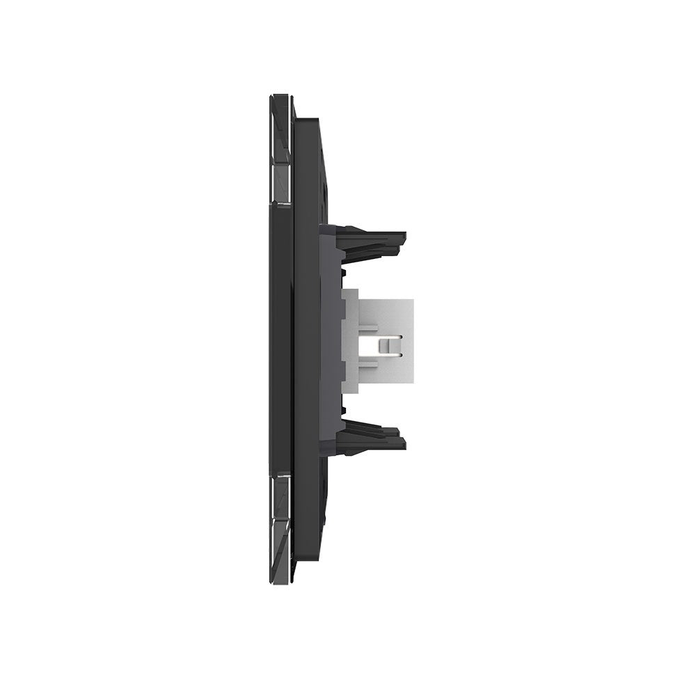 Livolo einfaches, schwarzes HDMI-Modul mit Glasrahmen