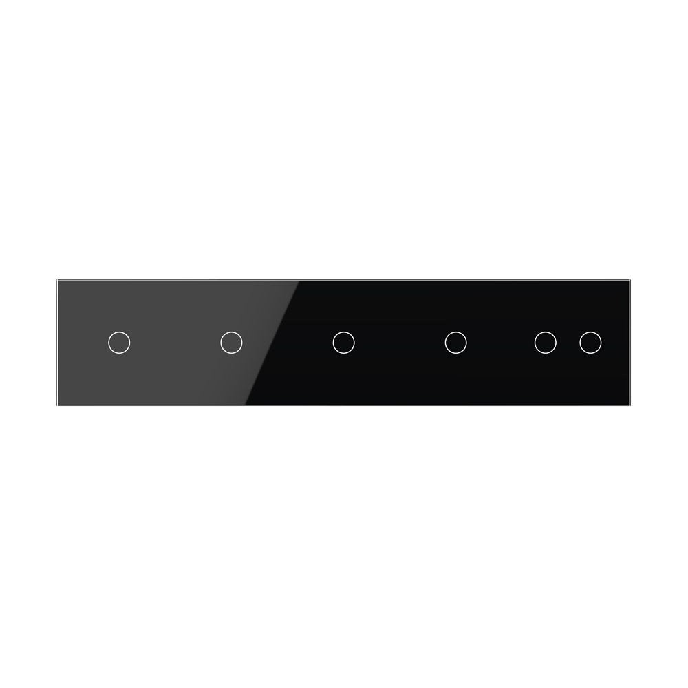 Livolo Glasblende für 5 Touchschalter schwarz