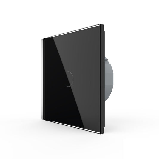 Glas-Touch-Lichtschalter mit Zeituhr (30 S) in schwarz