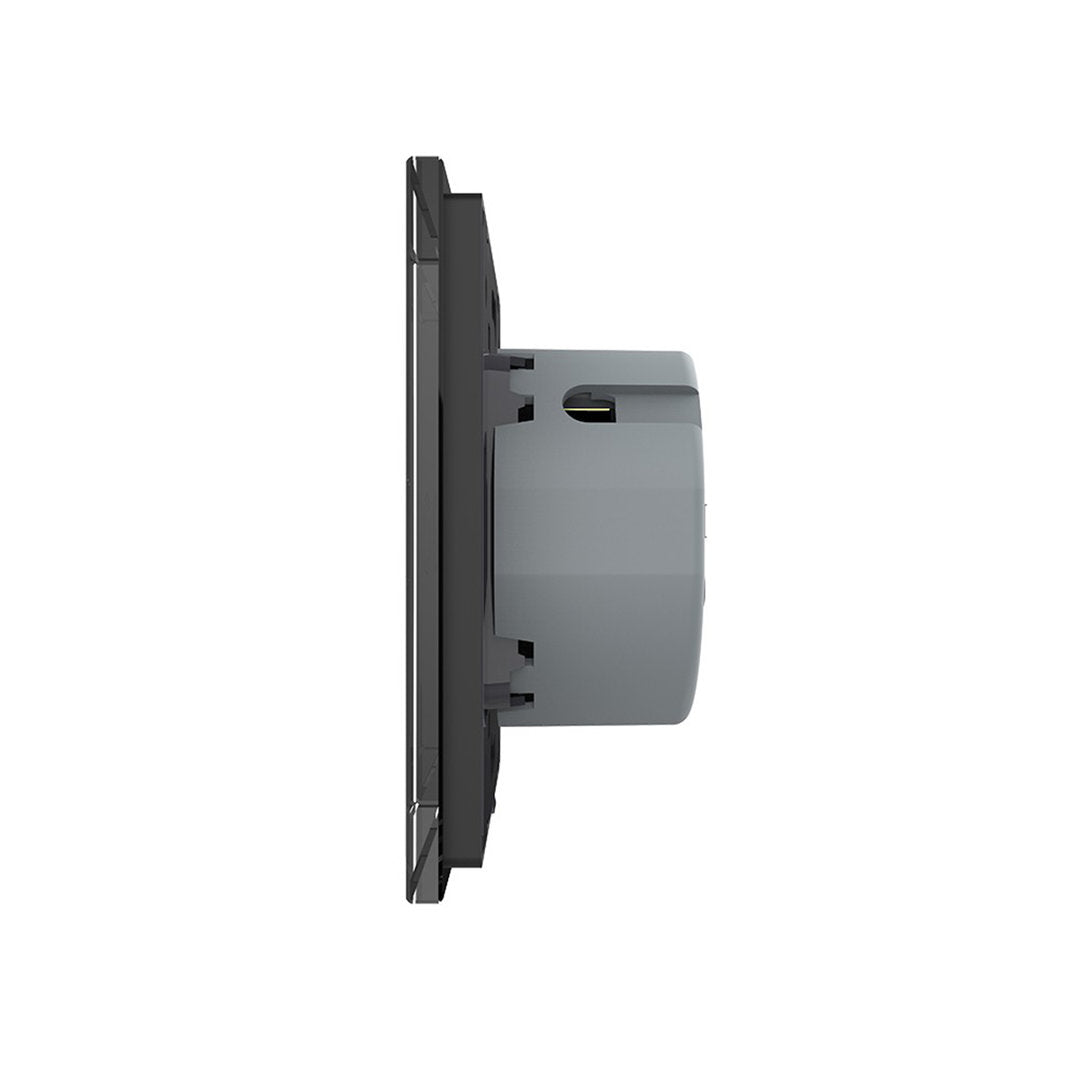 Glas-Touch-Lichtschalter mit Zeituhr (30 S) in schwarz
