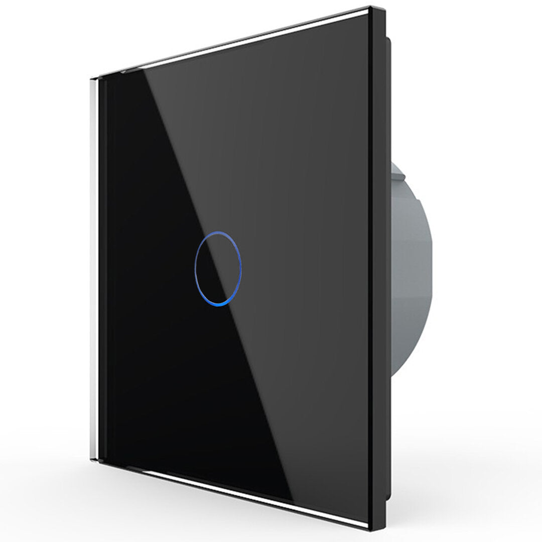 Livolo Niederspannungs-Touch-Taster mit schwarzer Glasblende 12/24V
