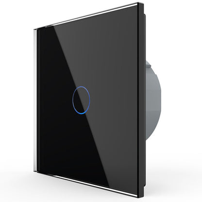 Livolo Niederspannungs-Touch-Taster mit schwarzer Glasblende 12/24V