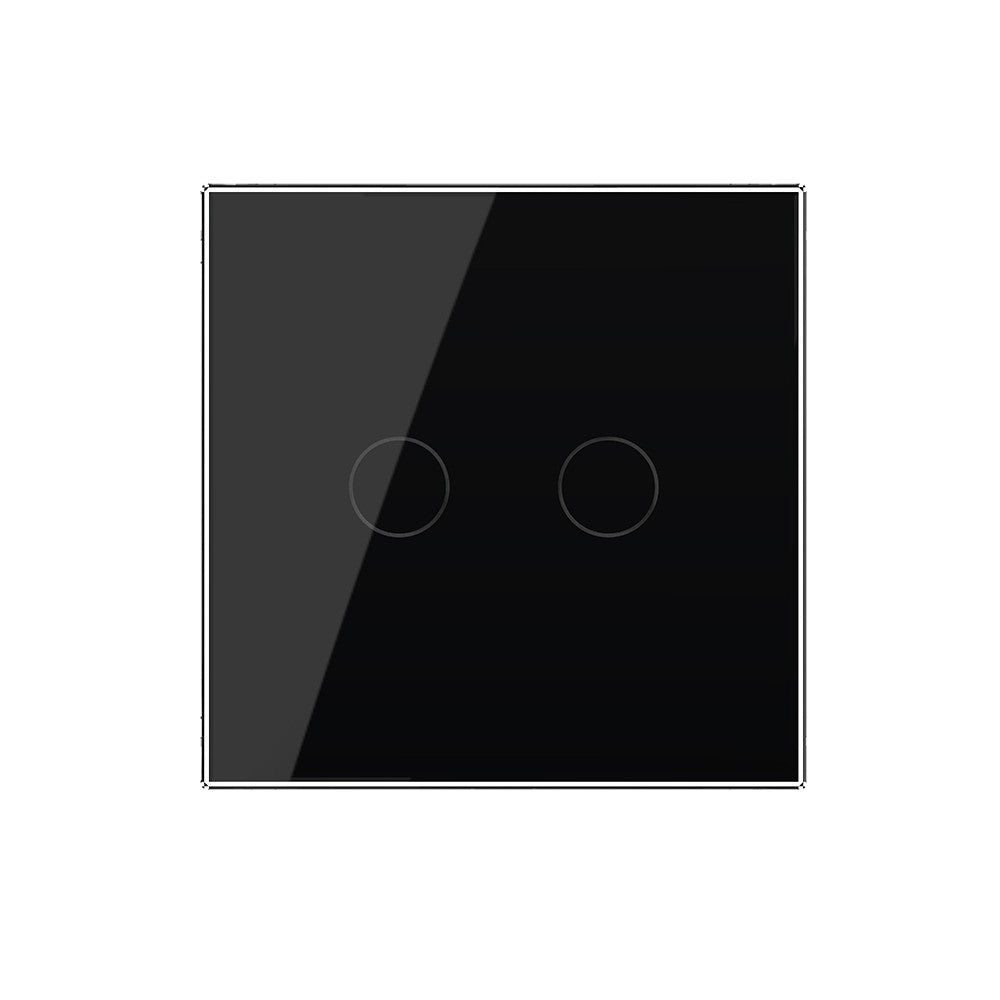 Livolo zweifacher Touch-Taster in schwarz für Smart Home