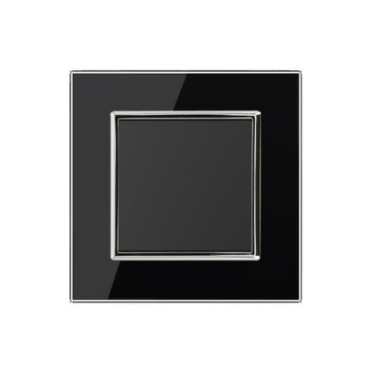 Livolo Türklingel mit Glasrahmen in schwarz