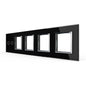 5-fache, schwarze Glasblende für 1 2-fachen Touch-Schalter + 4 Module