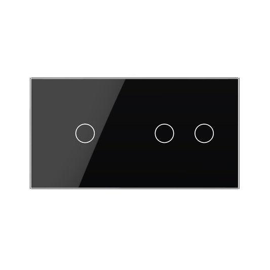 Livolo Kombination aus Serienschalter + Wechselschalter in schwarz