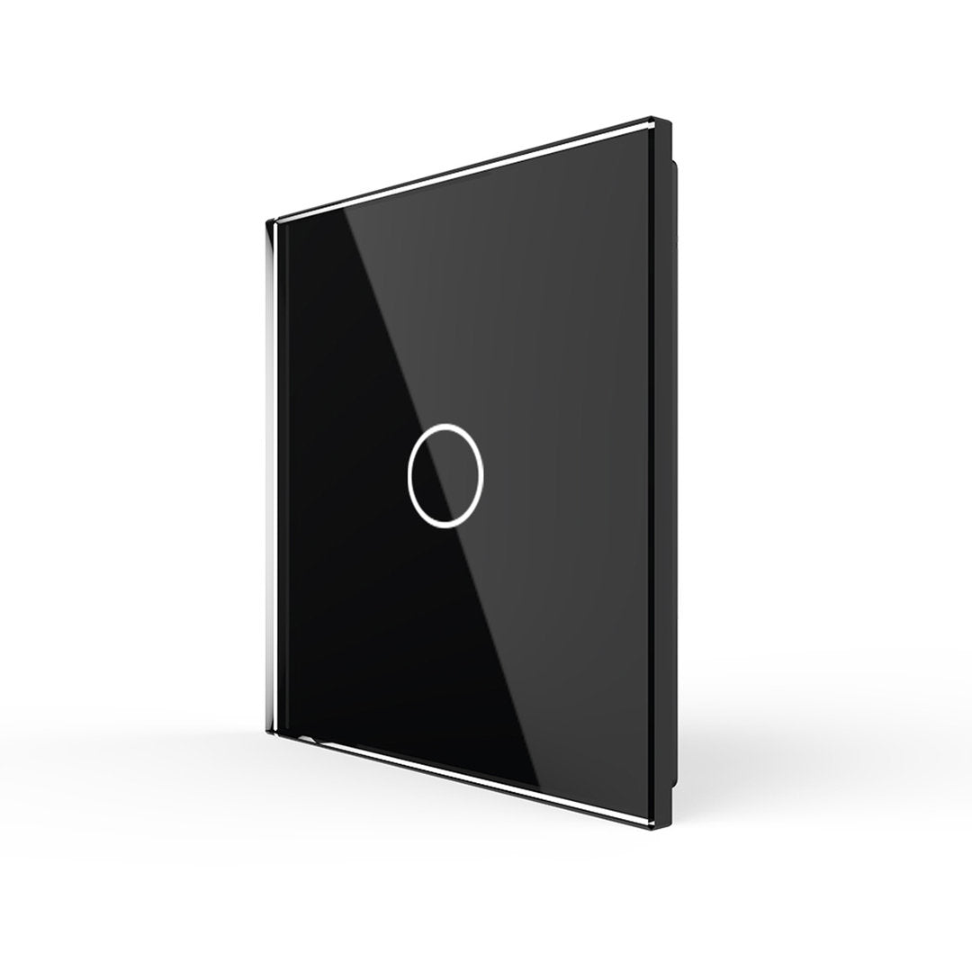 Schwarze Glasblende für einfache Livolo Touch-Schalter