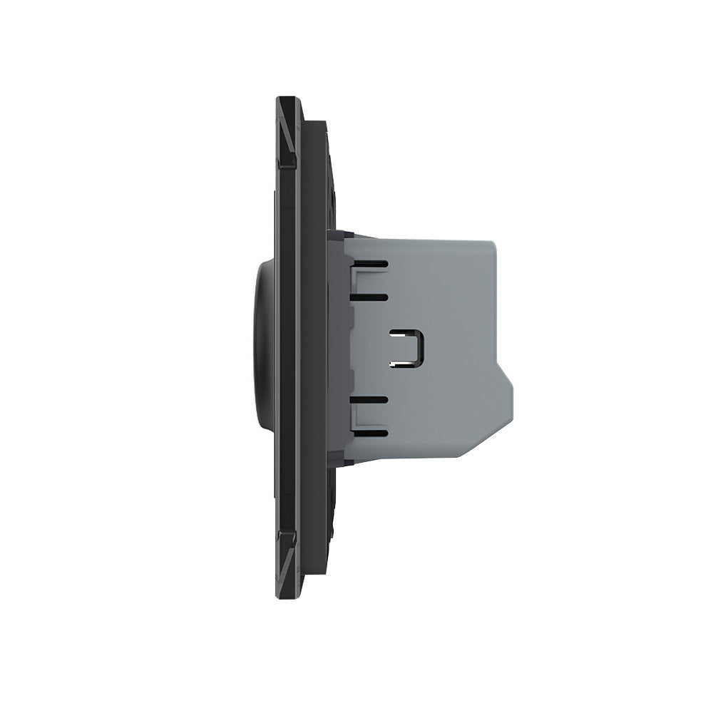 Livolo Berührungsloser Lichtschalter Schwarz inkl. Glasblende