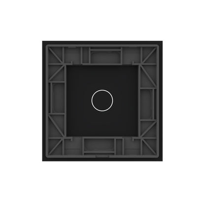 Schwarze Glasblende für einfache Livolo Touch-Schalter