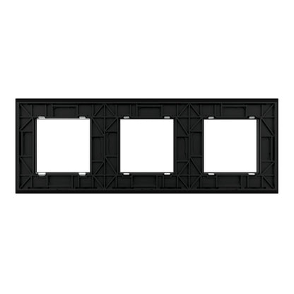 Schwarze Glasblende für drei Livolo Module