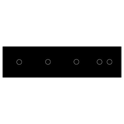 Livolo Glasblende für 4 Touchschalter schwarz