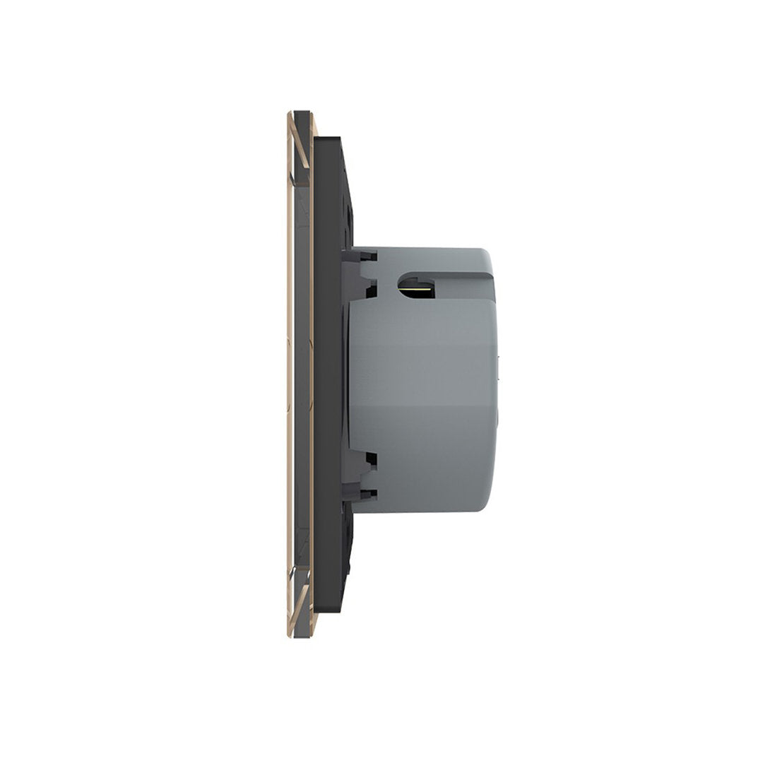 Niederspannungs-Touch-Taster mit goldener Glasblende 12/24V