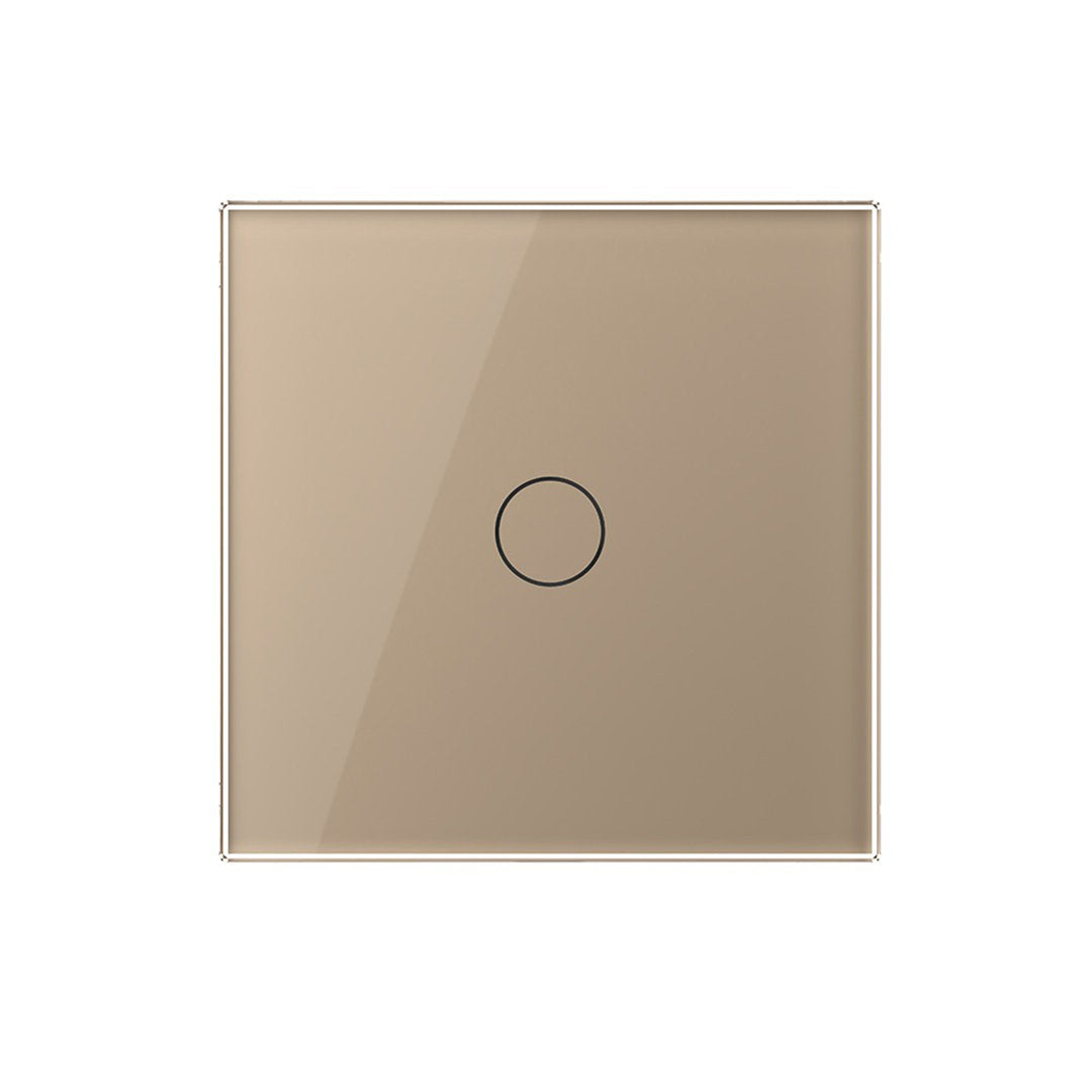 Niederspannungs-Touch-Taster mit goldener Glasblende 12/24V