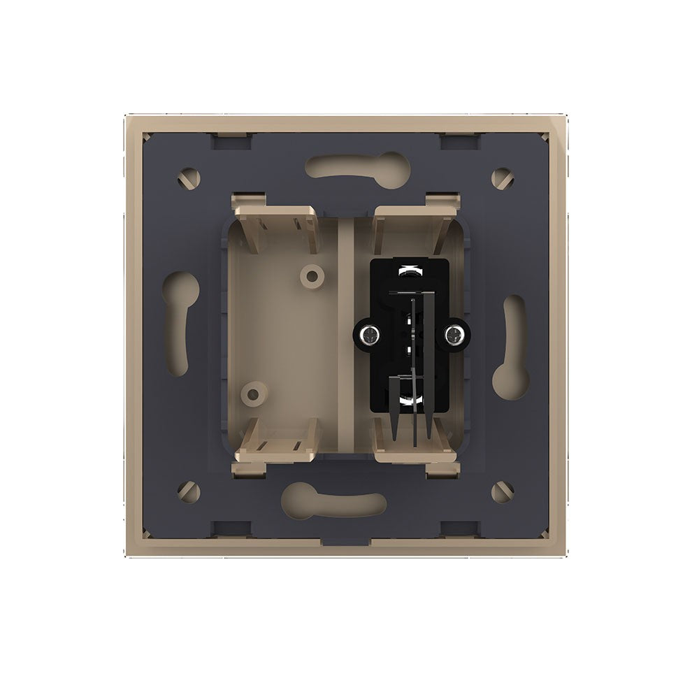Livolo einfaches, goldenes Audio-Modul mit Glasrahmen