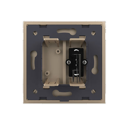 Livolo einfaches, goldenes Audio-Modul mit Glasrahmen