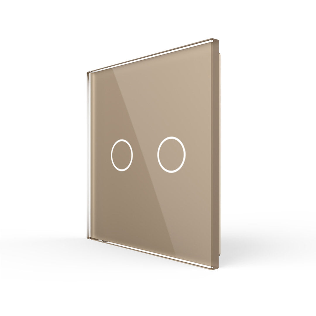 LIVOLO Glasblende für Touch Lichtschalter in Glas Gold