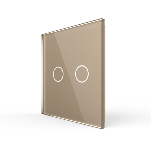 LIVOLO Glasblende für Touch Lichtschalter in Glas Gold