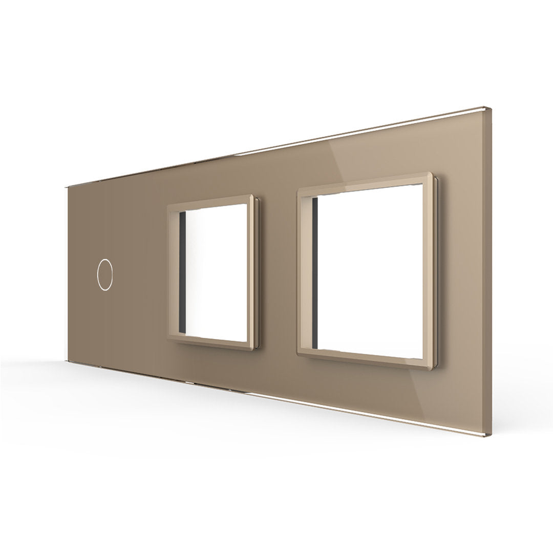 LIVOLO Glasblende für Steckdosen und Design Touch Schalter in Gold