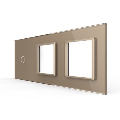 LIVOLO Glasblende für Steckdosen und Design Touch Schalter in Gold