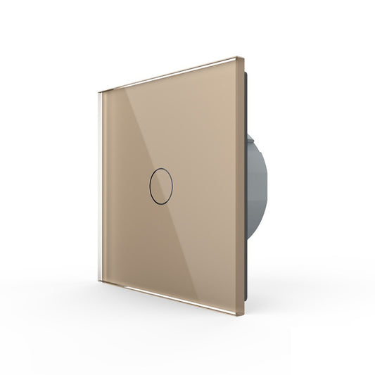 Niederspannungs-Touch-Taster mit goldener Glasblende 12/24V