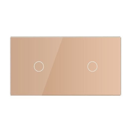 LIVOLO Glasblende für Touch Wandschalter in Glas Gold