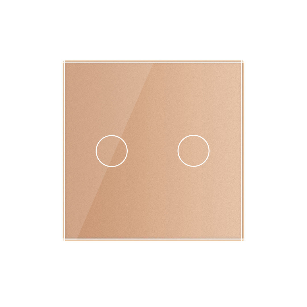 LIVOLO Glasblende für Touch Lichtschalter in Glas Gold