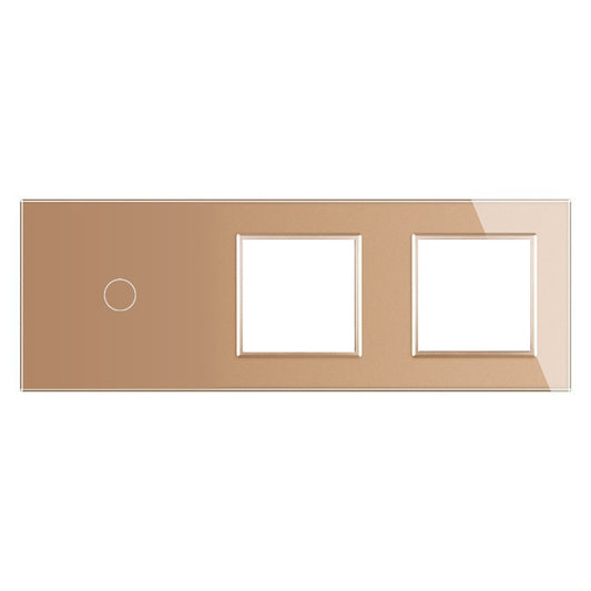 LIVOLO Glasblende für Steckdosen und Design Touch Schalter in Gold