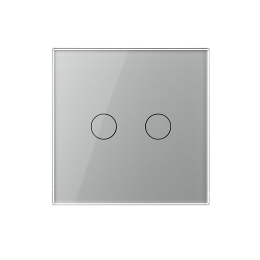 Livolo Touch-Funk-Serienschalter mit Glasblende in Grau