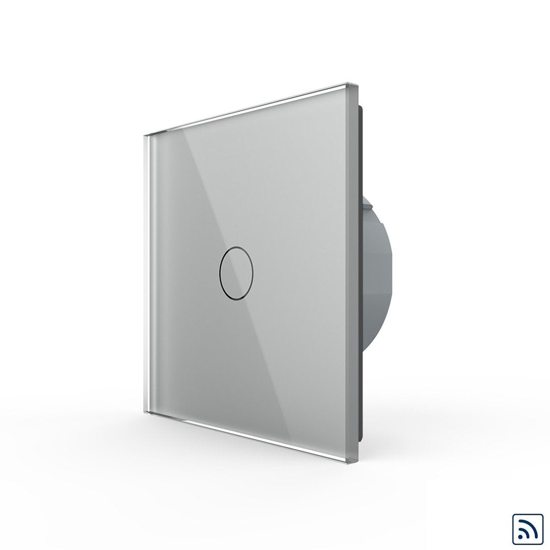 Livolo Touch-Funk-Dimmer mit Glasblende in Grau