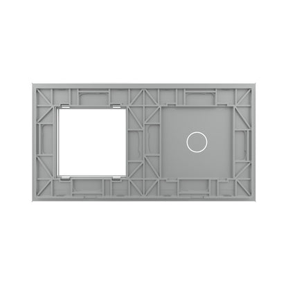 LIVOLO Glasblende für Touch Schalter und Steckdosen in Grau