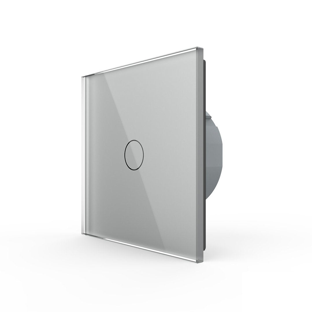 Livolo Touch-Lichtschalter für 12-24V mit Glasblende in Grau